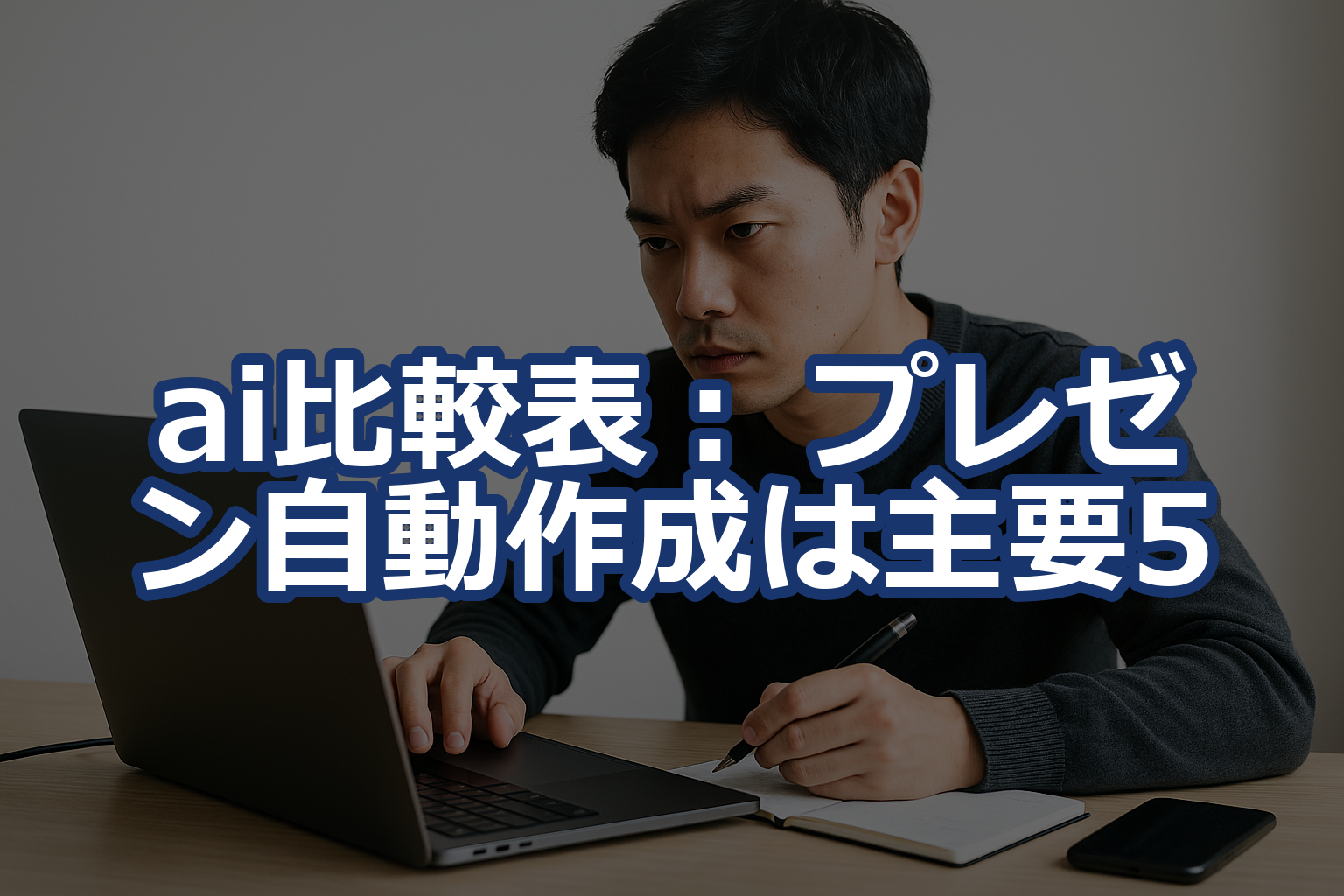 ai比較表：プレゼン自動作成は主要5ツール