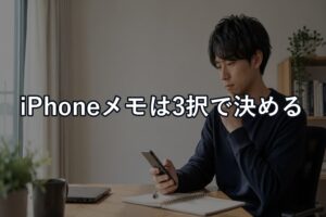 iPhoneメモアプリは「純正継続・移行・併用」の3択で決める