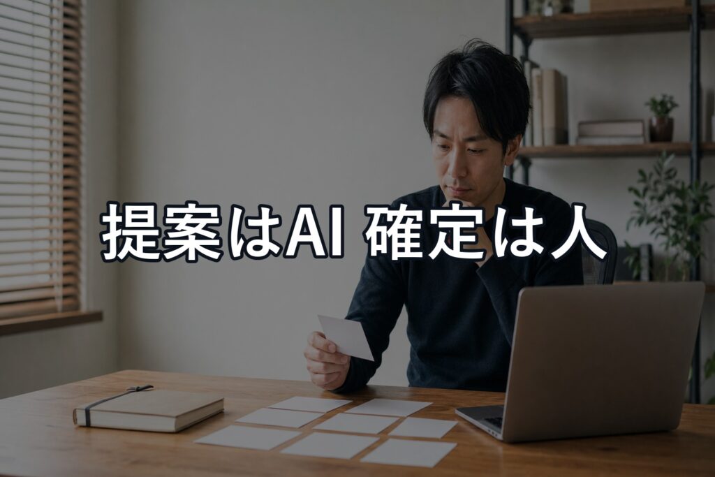 AIタスク管理のおすすめは「提案はAI・確定は人」で選ぶ